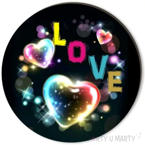 podkladki drewniane serce love 6 szt