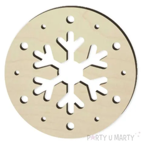 podkladki drewniane sniezka 6 szt