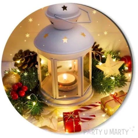 podkladki drewniane swiateczny lampion 6 szt