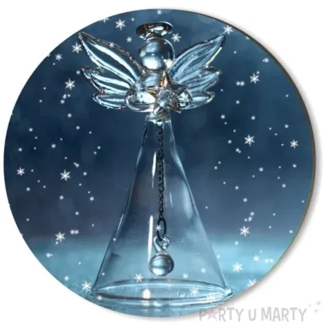 podkladki drewniane szklany aniol 6 szt