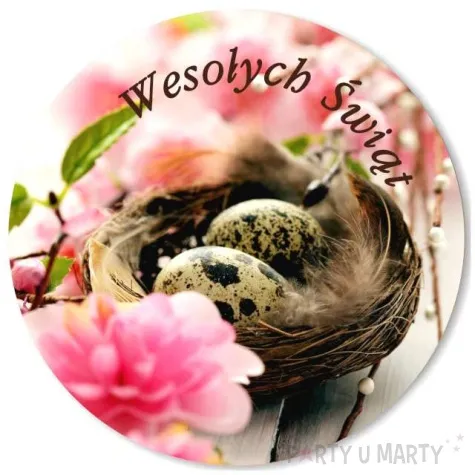 podkladki drewniane wielkanoc jajka przepiorcze 6 szt