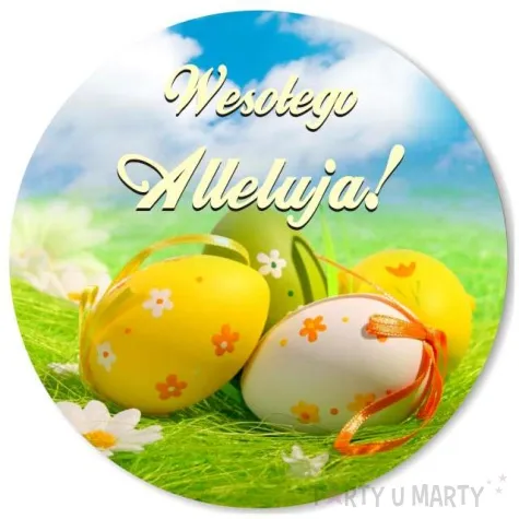podkladki drewniane wielkanoc pisanki na lace 6 szt