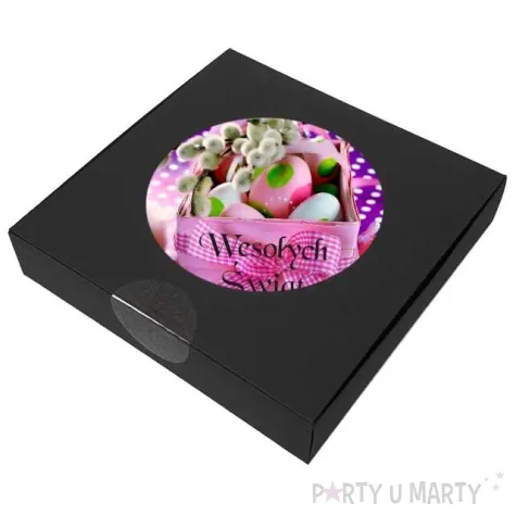 podkladki drewniane wielkanoc pisanki w koszyku 6 szt