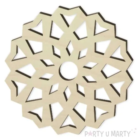 podkladki drewniane zimowa wycinanka 6 szt