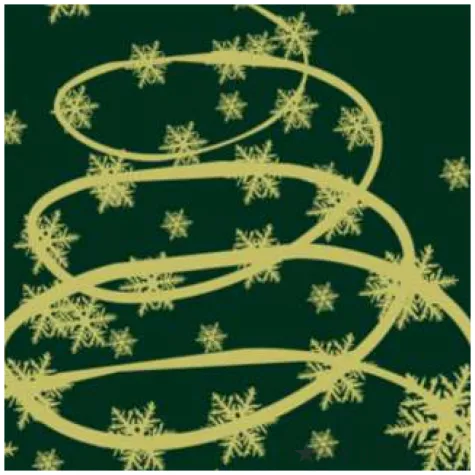 podkladki drewniane zlota choinka 6 szt