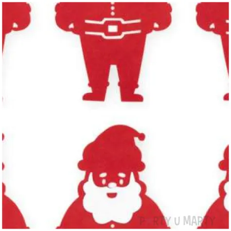 podkladki filcowe mikolaje pod sztucce czerwone partypal 6 szt