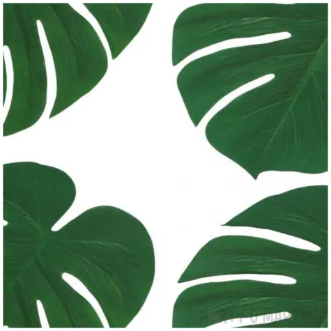 podkladki na stol liscie palmowe zielony guirca 34 cm 4 szt