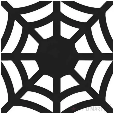 podkladki na stol pajeczyna czarny partydeco 27 5 cm 4 szt