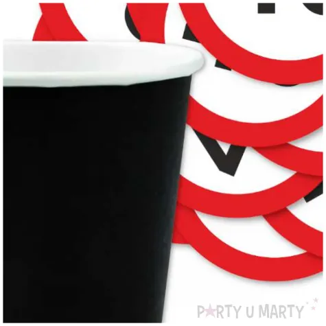 podkladki papierowe 40 urodziny traffic birthday 9 5 cm 12 szt