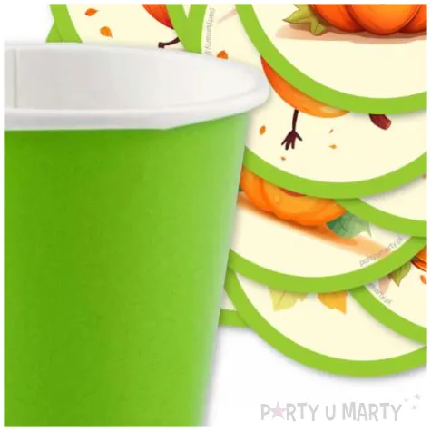 podkladki papierowe happy halloween swieto dyni 9 5 cm 12 szt