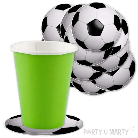 podkladki papierowe pilka nozna 9 5 cm 12 szt