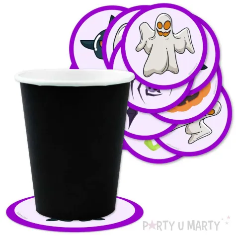 podkladki papierowe straszne halloween 9 5 cm 12 szt