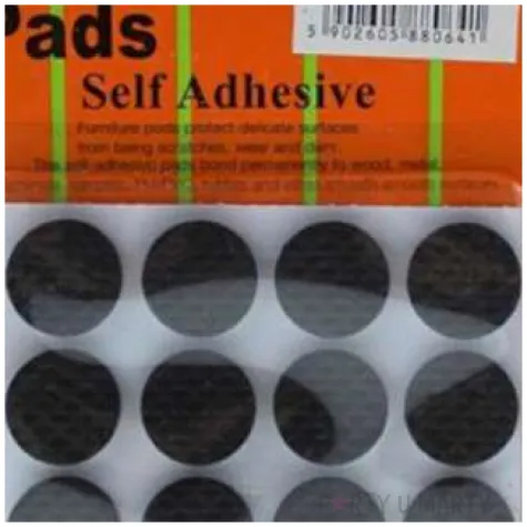 podkladki pod meble filc samoprzylepny czarny 7 7 2 cm 16 szt