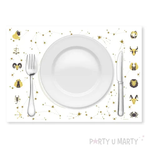 podkladki pod talerz andrzejki astro zodiak 42 cm 6 szt