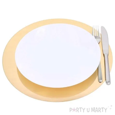 podkladki pod talerze lustrzane zloty dekolo 33 cm 6 szt