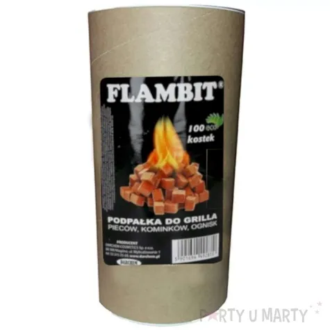 podpalka do grilla i kominka szare kostki tuba ravi 72 szt