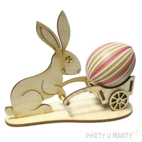 podstawka do jajka zajac z wozkiem