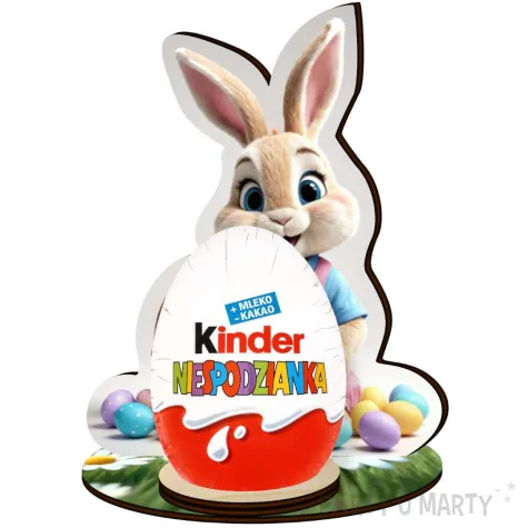 podstawka na jajko dekoracja na wielkanoc pani krolik figurka prezent na zajaca