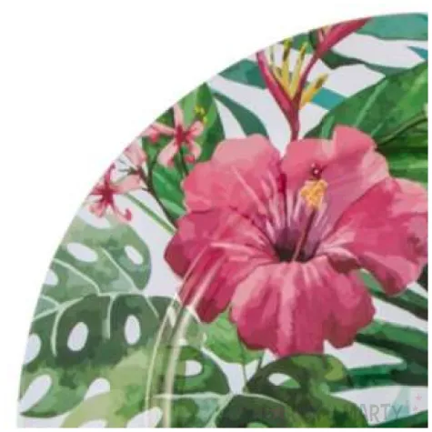 podtalerz tropikalne kwiaty i dzwoneczki metalowy chaks 33 cm