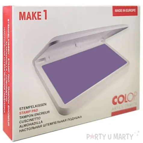 poduszka do stempli make 1 pudelko nasaczona lawendowa tusz wodny colop 90 x 50 mm