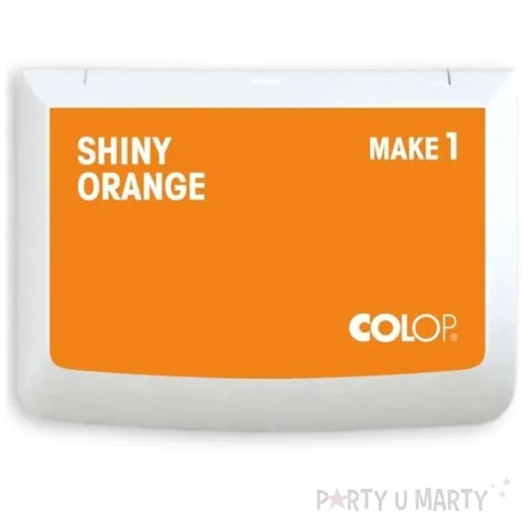 poduszka do stempli make 1 pudelko nasaczona pomaranczowa tusz wodny colop 90 x 50 mm
