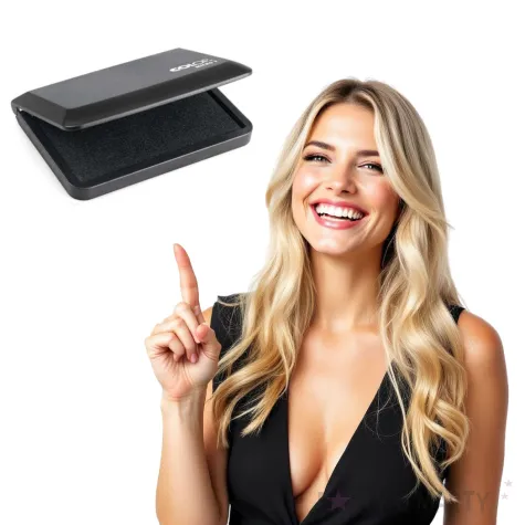 poduszka do stempli micro 1 pudelko nasaczona czarna tusz wodny colop 90 x 50 mm