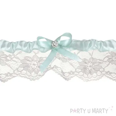 podwiazka z kokardka blekitny 1szt