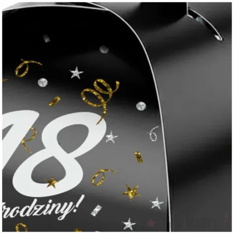 podziekowania dla gosci pudeleczka na slodycze 18 urodziny glamour birthday 7 5 x 6 5 cm 6 szt