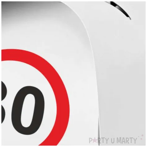 podziekowania dla gosci pudeleczka na slodycze 30 urodziny traffic birthday 7 5 x 6 5 cm 6 szt