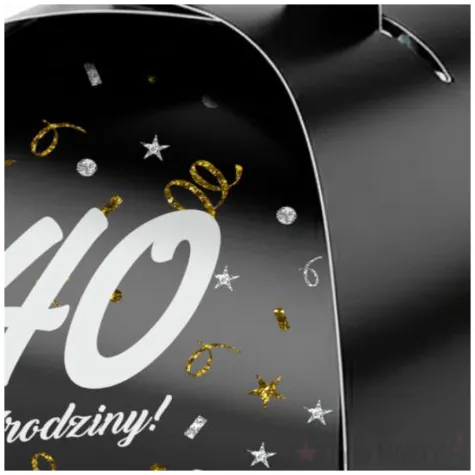podziekowania dla gosci pudeleczka na slodycze 40 urodziny glamour birthday 7 5 x 6 5 cm 6 szt