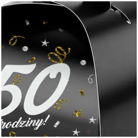 podziekowania dla gosci pudeleczka na slodycze 50 urodziny glamour birthday 7 5 x 6 5 cm 6 szt