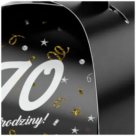 podziekowania dla gosci pudeleczka na slodycze 70 urodziny glamour birthday 7 5 x 6 5 cm 6 szt