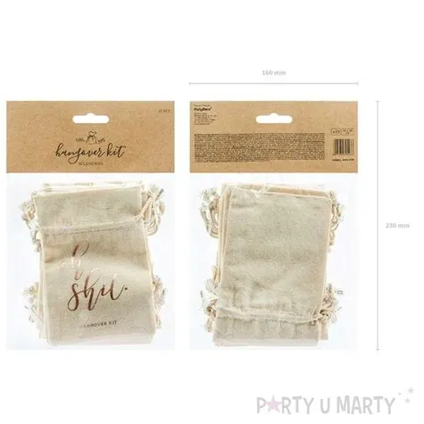 podziekowania dla gosci woreczek oh shit bawelniany partydeco 10 szt