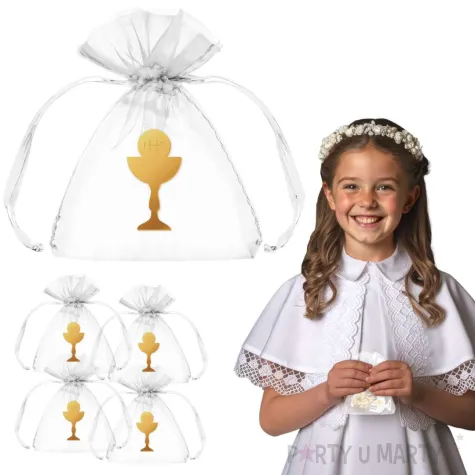 podziekowania na komunie kielich z hostia ihs 7 5 x 10 cm 5 szt