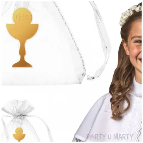 podziekowania na komunie kielich z hostia ihs 7 5 x 10 cm 5 szt