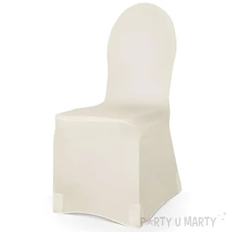 pokrowiec na krzes o classic matowy cappuccino partydeco 1 szt
