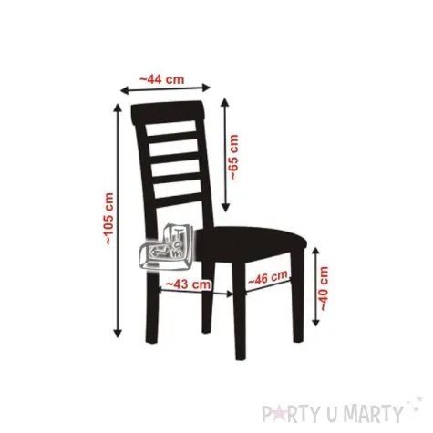 pokrowiec na krzeslo i komunia zlota hostia ihs partydeco