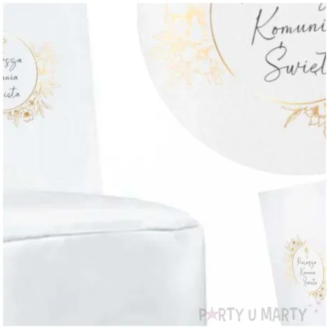 pokrowiec na krzeslo komunia swieta gold line