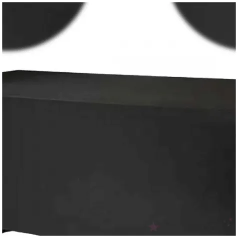 pokrowiec na stol bankietowy dekoracja na urodziny sylwestra kolacje czarny 183x76x74 cm
