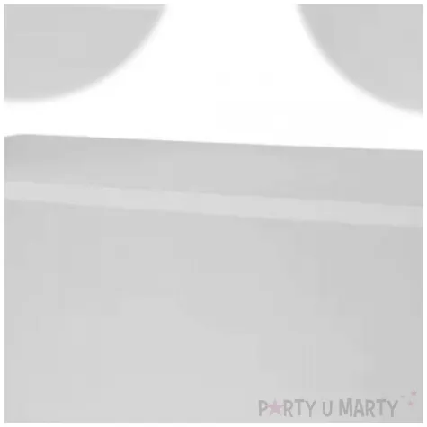 pokrowiec na stol bankietowy dekoracja na urodziny wesele komunie kolacje bialy 183x76x74 cm