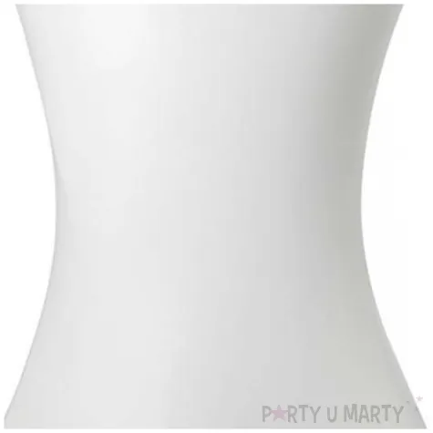 pokrowiec na stol koktajlowy bialy partydeco 110 x 80 cm