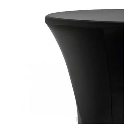 pokrowiec na stol koktajlowy czarny partydeco 110 x 80 cm