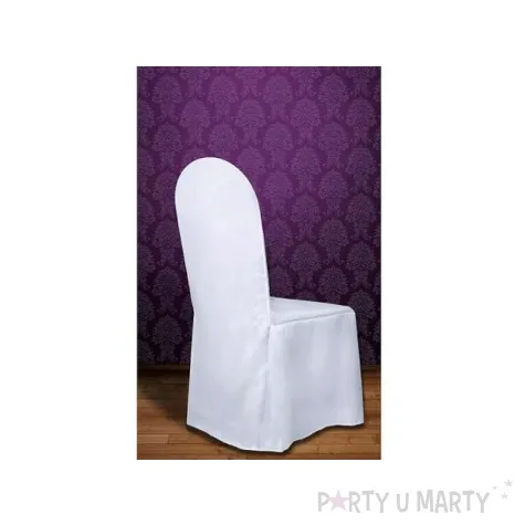 pokrowiec z matowej tkaniny bialy 1szt