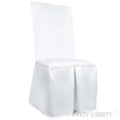 pokrowiec z matowej tkaniny bialy 1szt