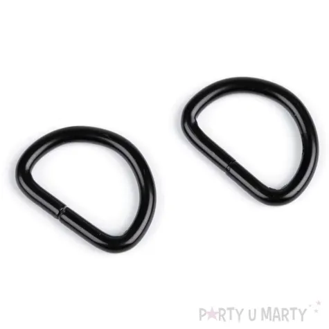 polkolka classic lakierowane czarny 19x27 mm 2 szt