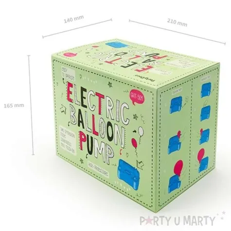 pompka do balonow blue 2 wyjscia elektryczna partydeco 1 szt