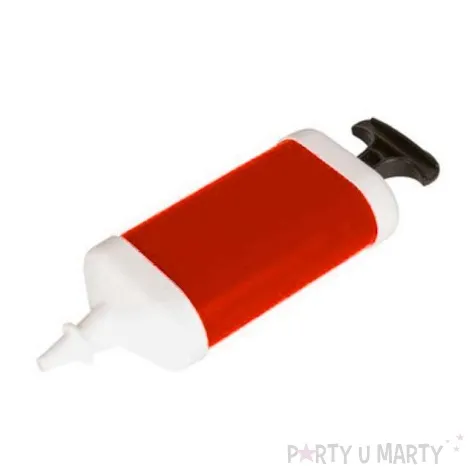 pompka reczna do balonow classic amscan czerwona