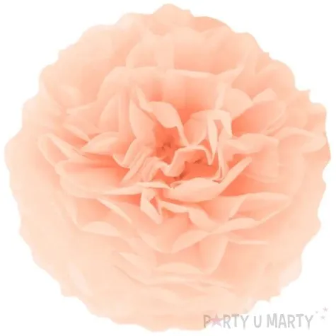 pompon bibulowy classic brzoskwiniowy partypal 15 cm