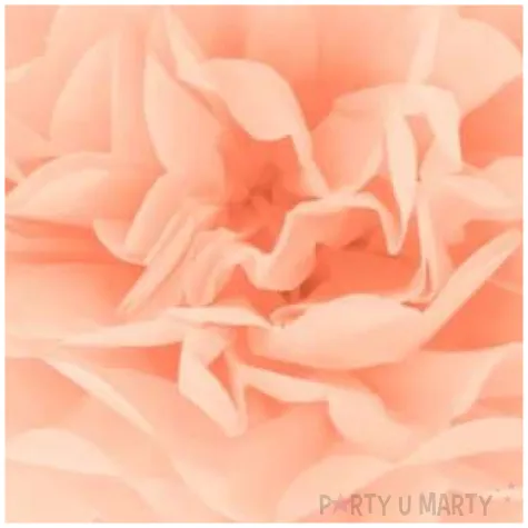 pompon bibulowy classic brzoskwiniowy partypal 15 cm