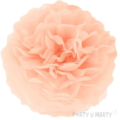 pompon bibulowy classic brzoskwiniowy partypal 25 cm